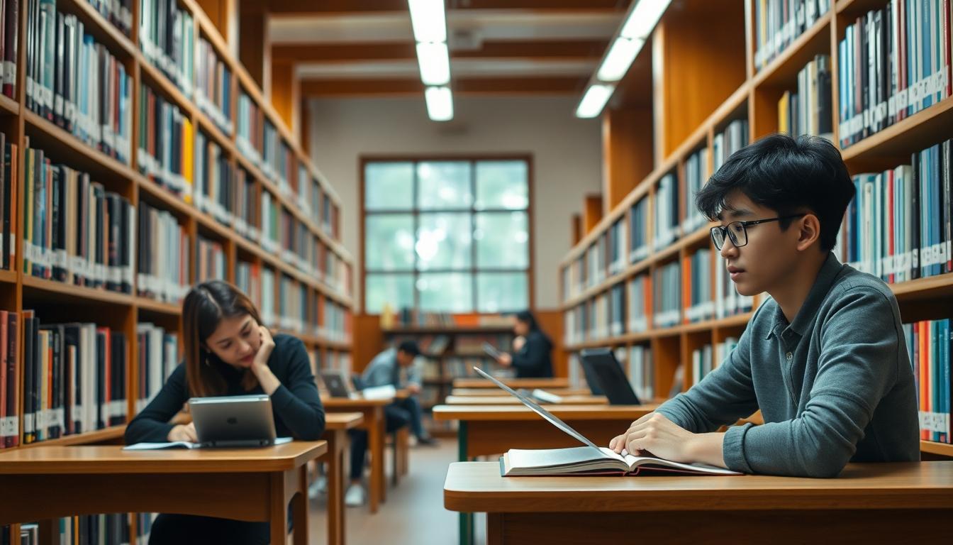 Structured study materials and learning resources on a desk